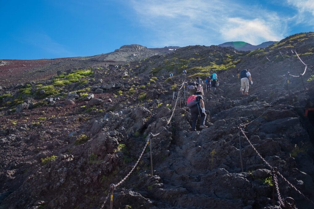hiking in japan - yoshida trail