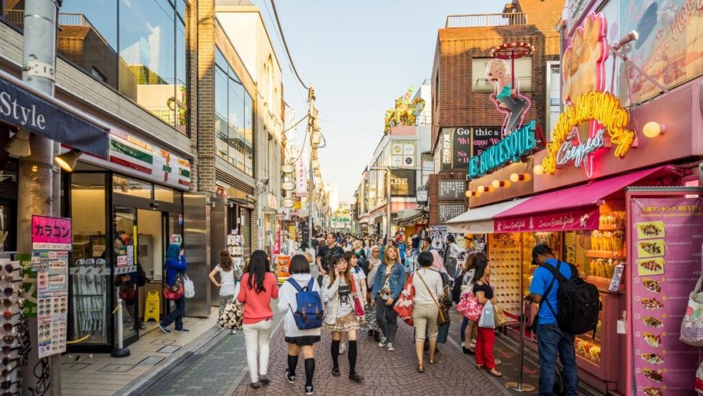 Takeshita Street in the Harajuku district