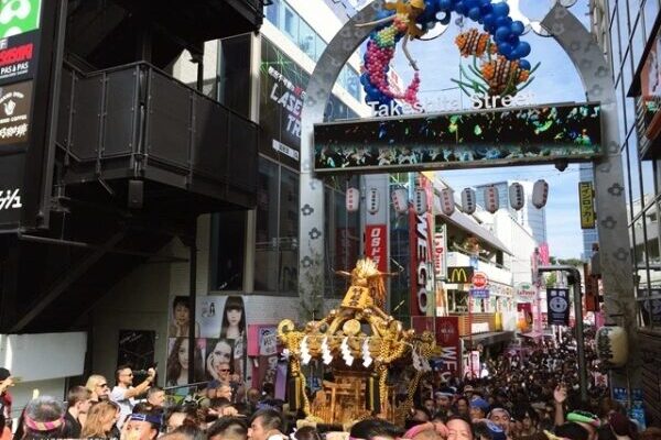 Takeshita street matsuri